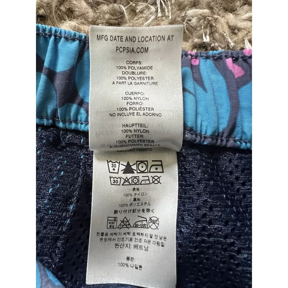 Patagonia Barely Baggies Shorts Womens Blue Floral Not Lined Size Small